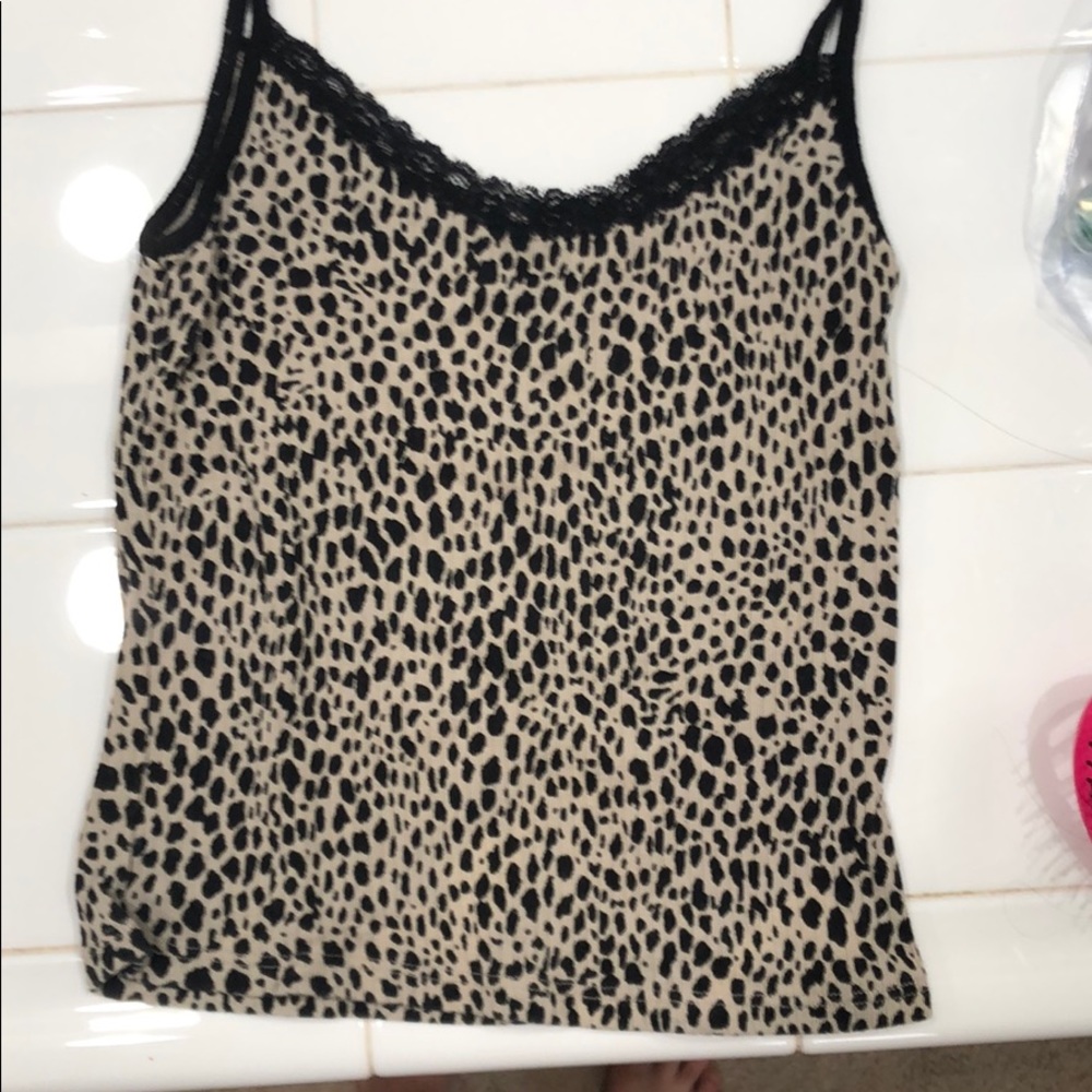 brandy melville cheetah tank top